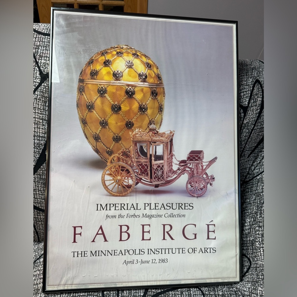 VTG FABERGE Poster Print Imperial Pleasures at Mpls Institute of Arts…